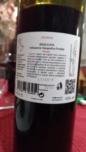 Kouros 2016 di Vozzi Vini