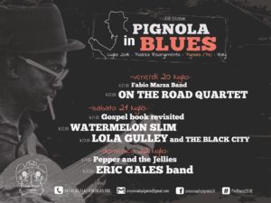 Programma Pignola in Blues 2018