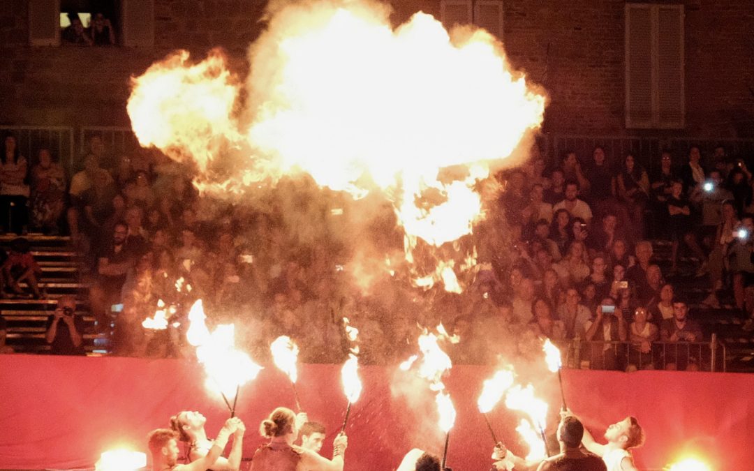 Il San Rocco di Città della Pieve con il Palio dei Terzieri.