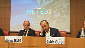 Il col. Guido Guidi e il Co-founder di Meteo7, Adriano Trupo