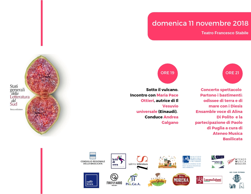 Stati Generali della Letteratura del Sud - Programma dell'11 Novembre