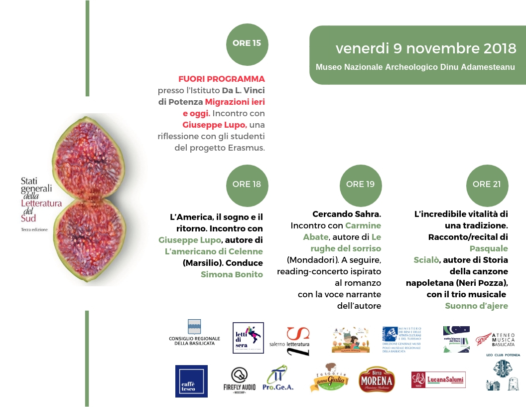 Stati Generali della Letteratura del Sud - Programma del 9 Novembre