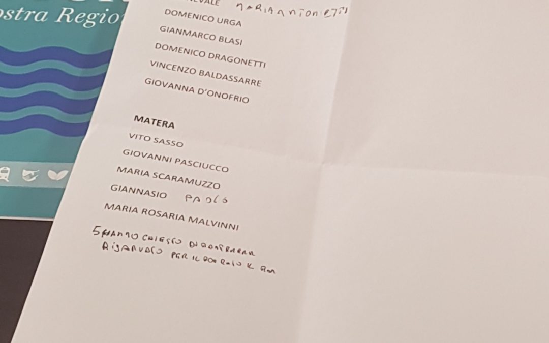 Nicola Benedetto: che IDeA! Ecco i nomi di Un’altra Basilicata, compreso “il famoso Sasso di Matera”
