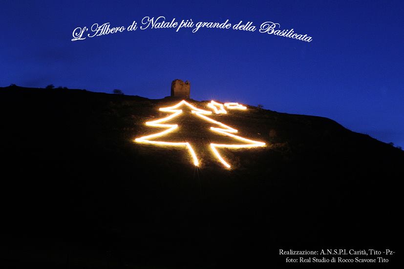 L’ALBERO DI NATALE PIÙ GRANDE DELLA BASILICATA