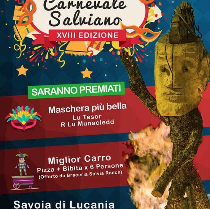 5 Marzo a Savoia di Lucania – 18° edizione del Carnevale Salviano