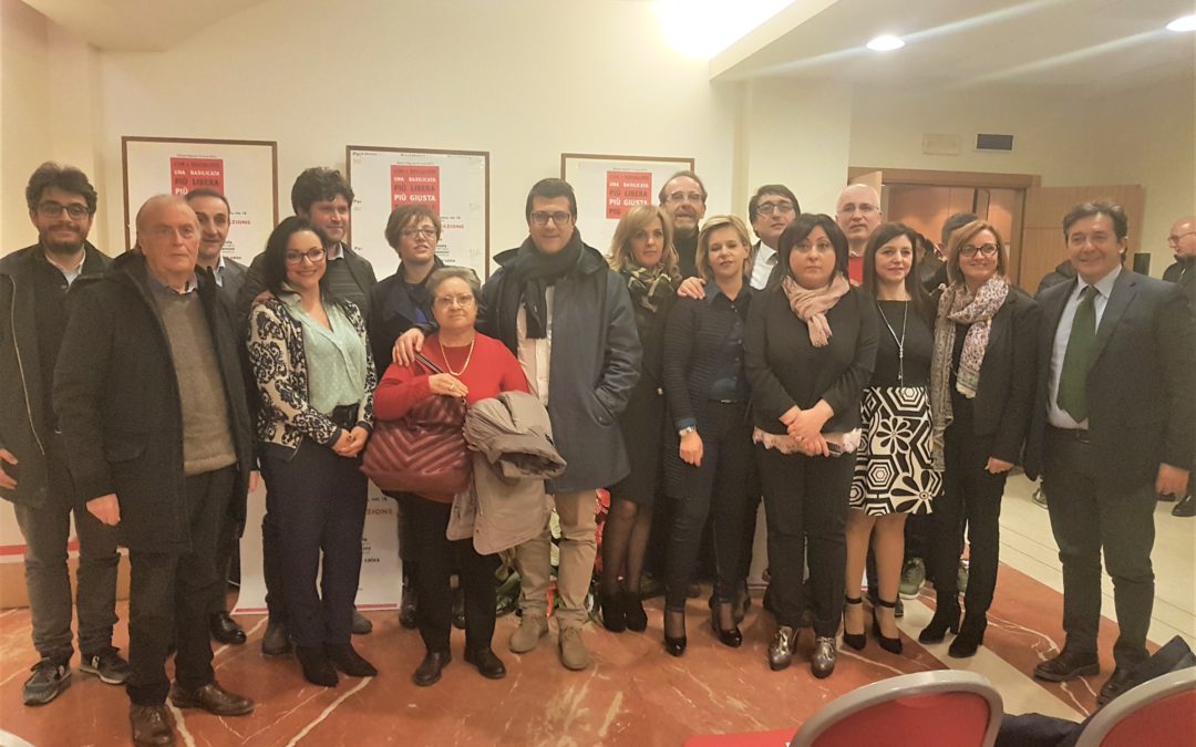 I candidati del Partito Socialista Italiano al Consiglio regionale di Basilicata nei Collegi di Potenza e di matera