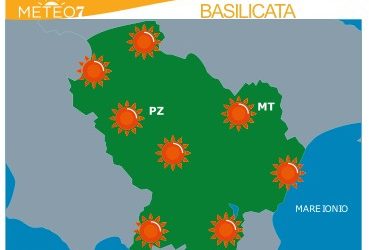 Previsioni meteo in Basilicata dal giorno 5 all’8 Luglio (a cura di Meteo7.it)