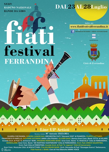 Fiati Festival Ferrandina, sei giorni di musica dal 23 al 28 luglio