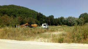 L'inizio dei lavori a Macchia Giocoli, a Potenza