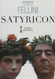 la locandina del Satyricon di Fellini