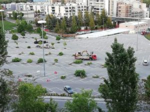 Una foto dei lavori in corso tratta dalla rete, senza autore