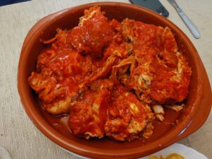 Il pollo imbottito al sugo di salsiccia lucana