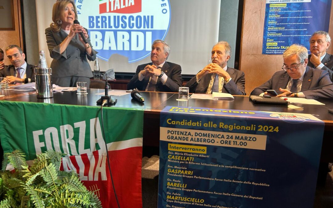 Il primo discorso a Potenza di Bardi ricandidato